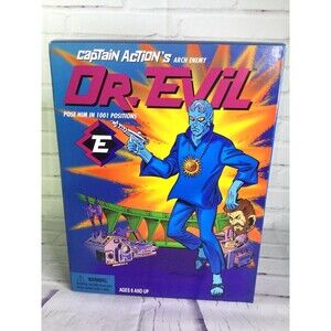 Captain Actions Arch Enemy Dr Evil Action Figure Villain Playing Mantis SEALED